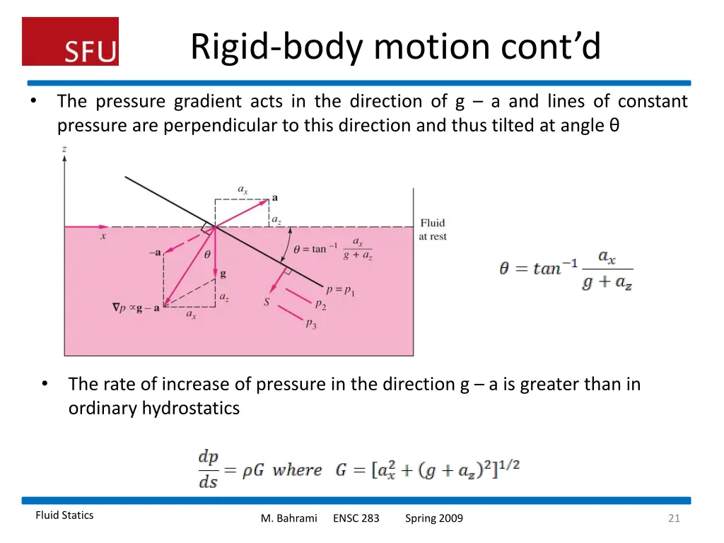 rigid body motion cont d