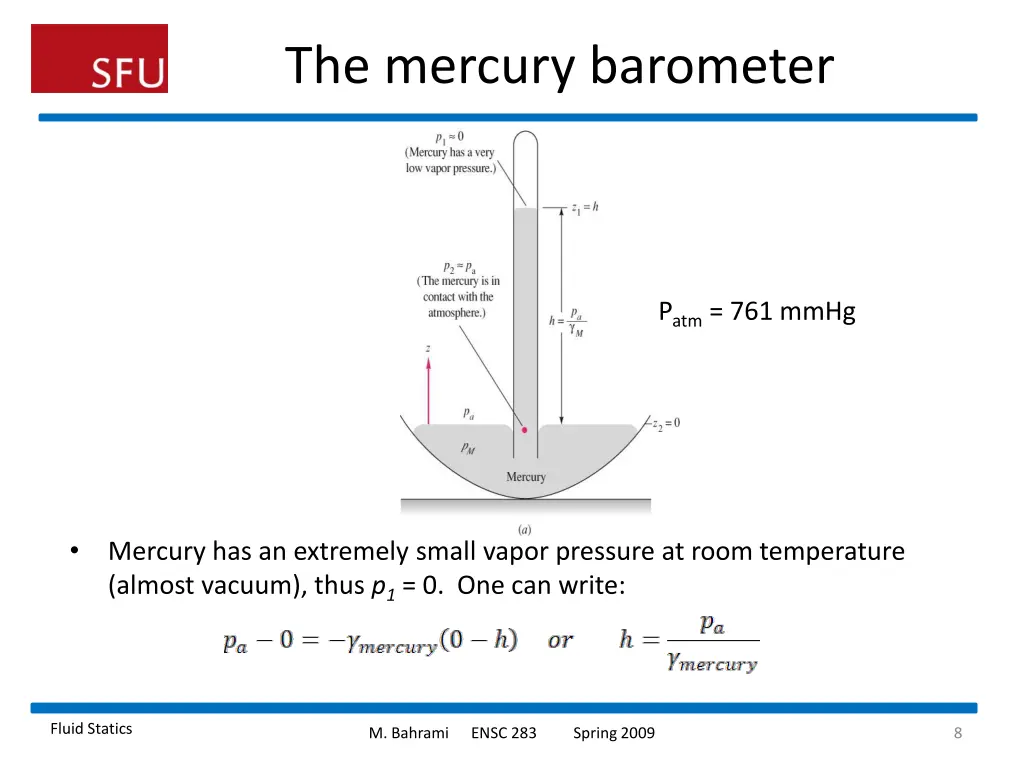 the mercury barometer