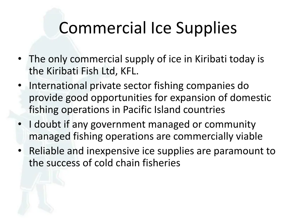 commercial ice supplies