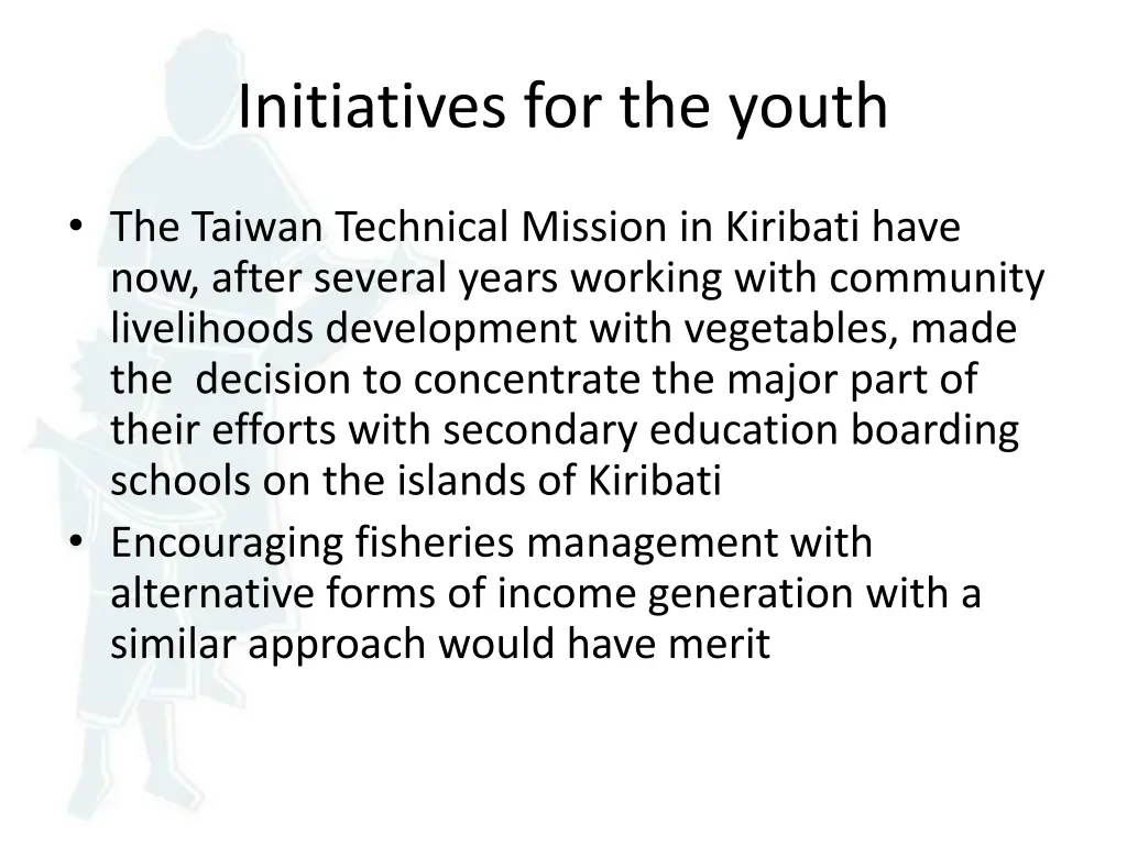 initiatives for the youth