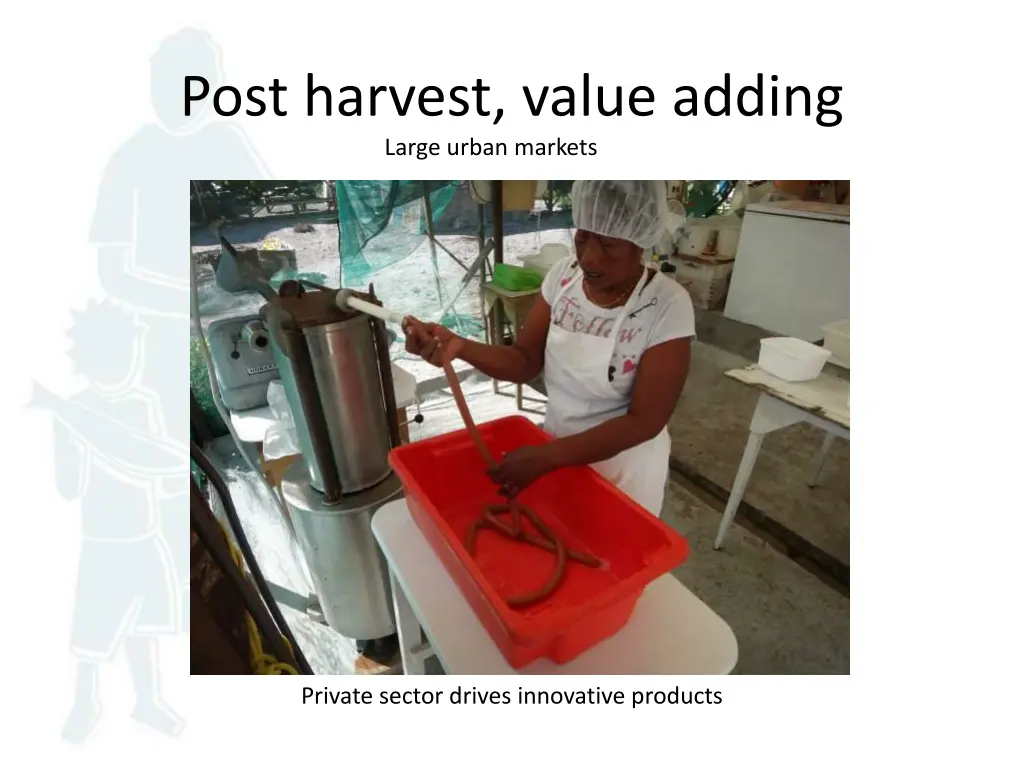 post harvest value adding large urban markets urb