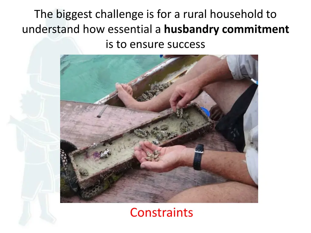 the biggest challenge is for a rural household