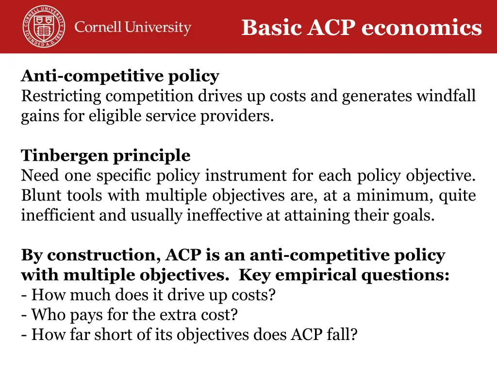 basic acp economics