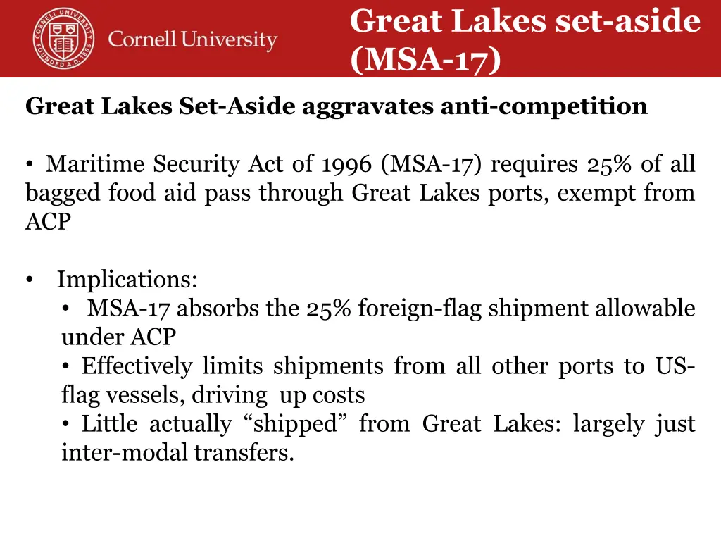 great lakes set aside msa 17