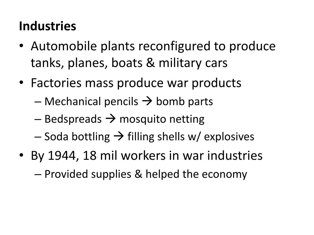 industries automobile plants reconfigured