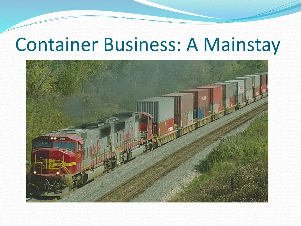 container business a mainstay