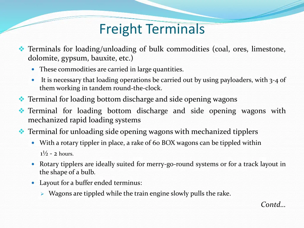 freight terminals