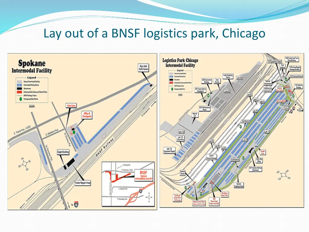 lay out of a bnsf logistics park chicago