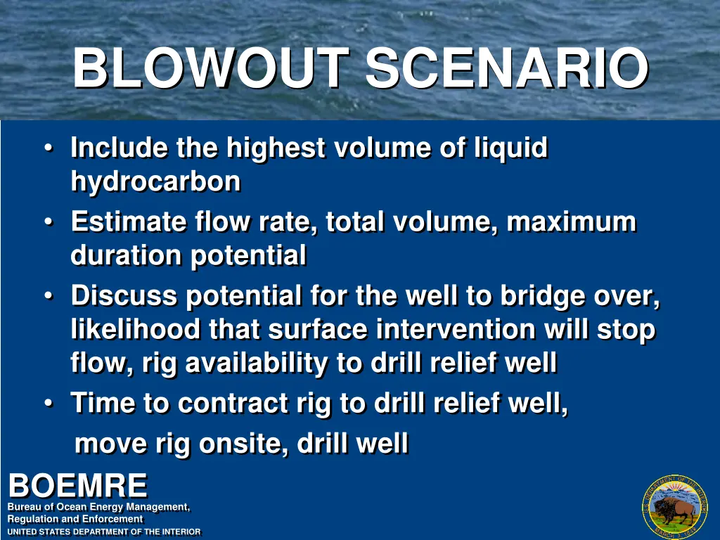 blowout scenario