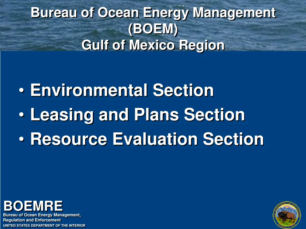 bureau of ocean energy management boem gulf