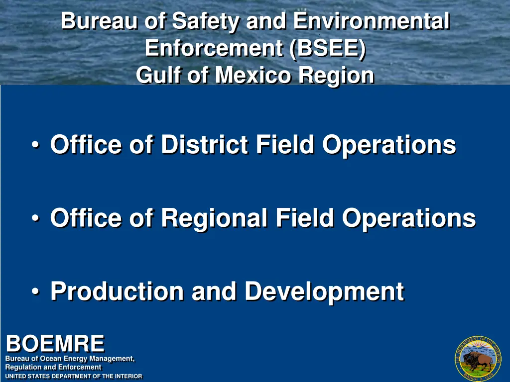 bureau of safety and environmental enforcement 1