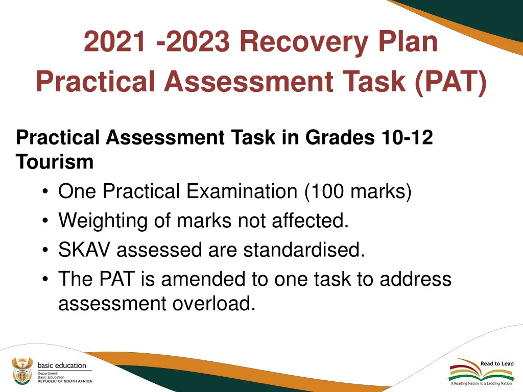 2021 2023 recovery plan practical assessment task