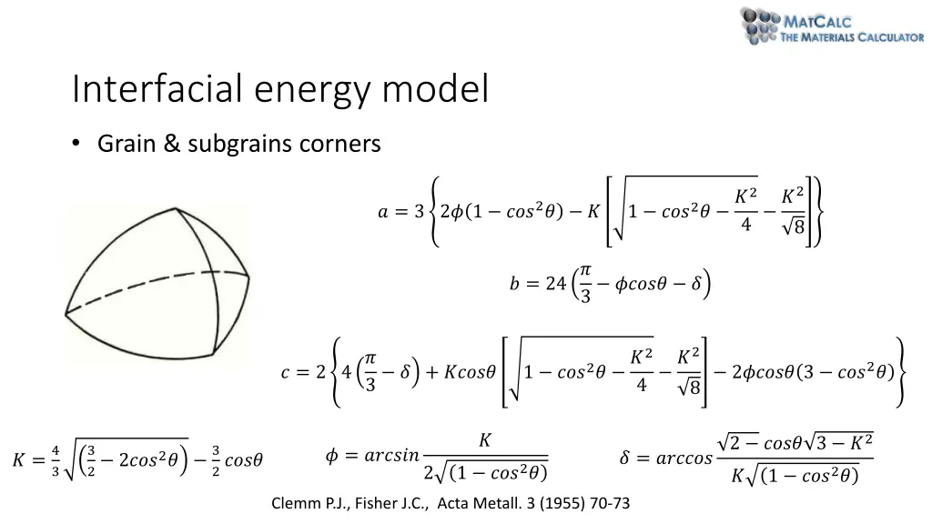 interfacial energy model 4