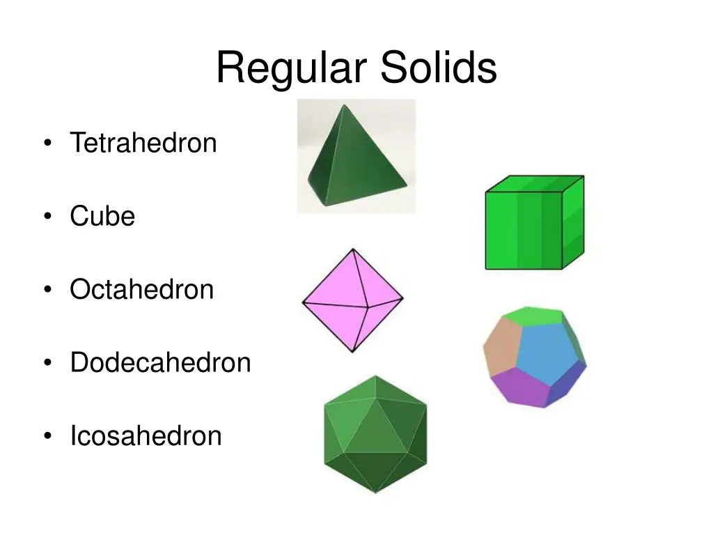 regular solids