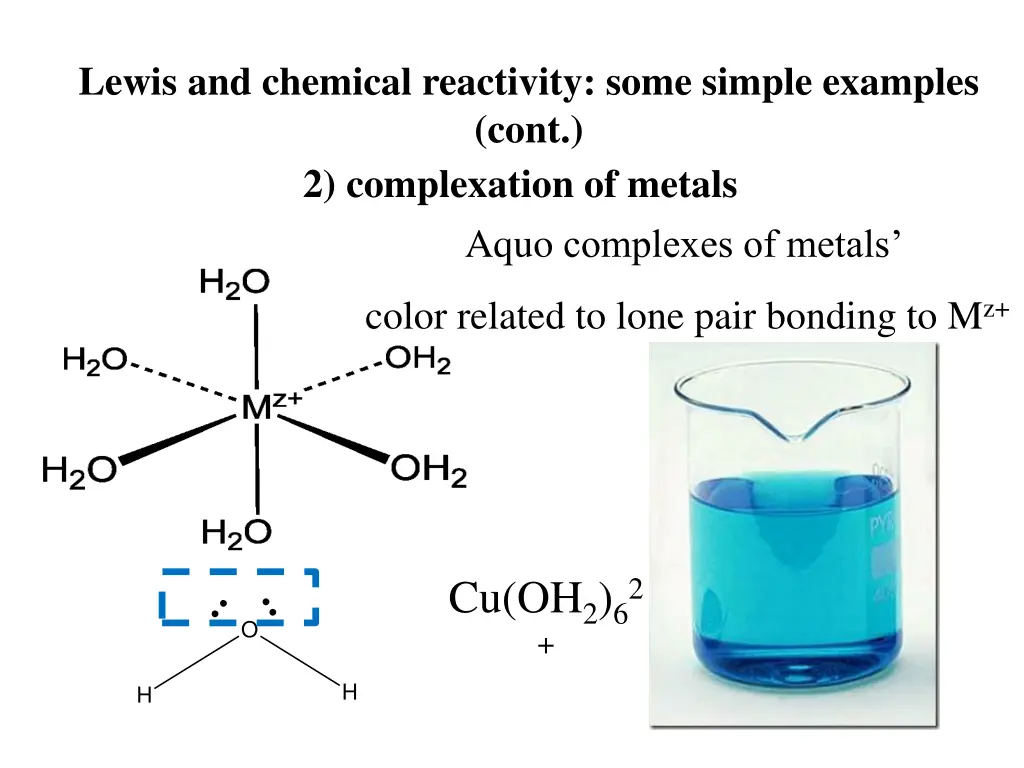 lewis and chemical reactivity some simple 1