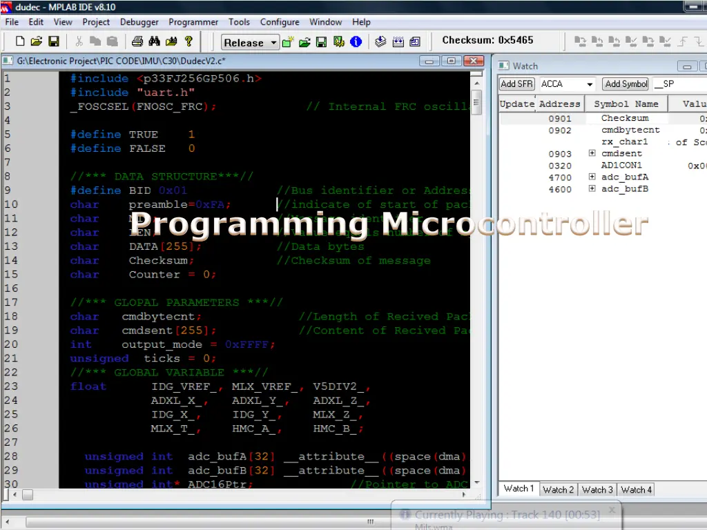 programming microcontroller