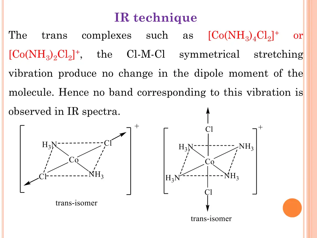 ir technique complexes