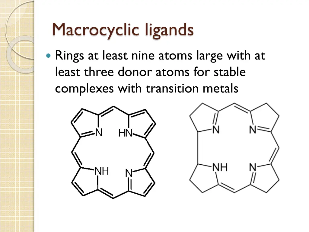 macrocyclic ligands