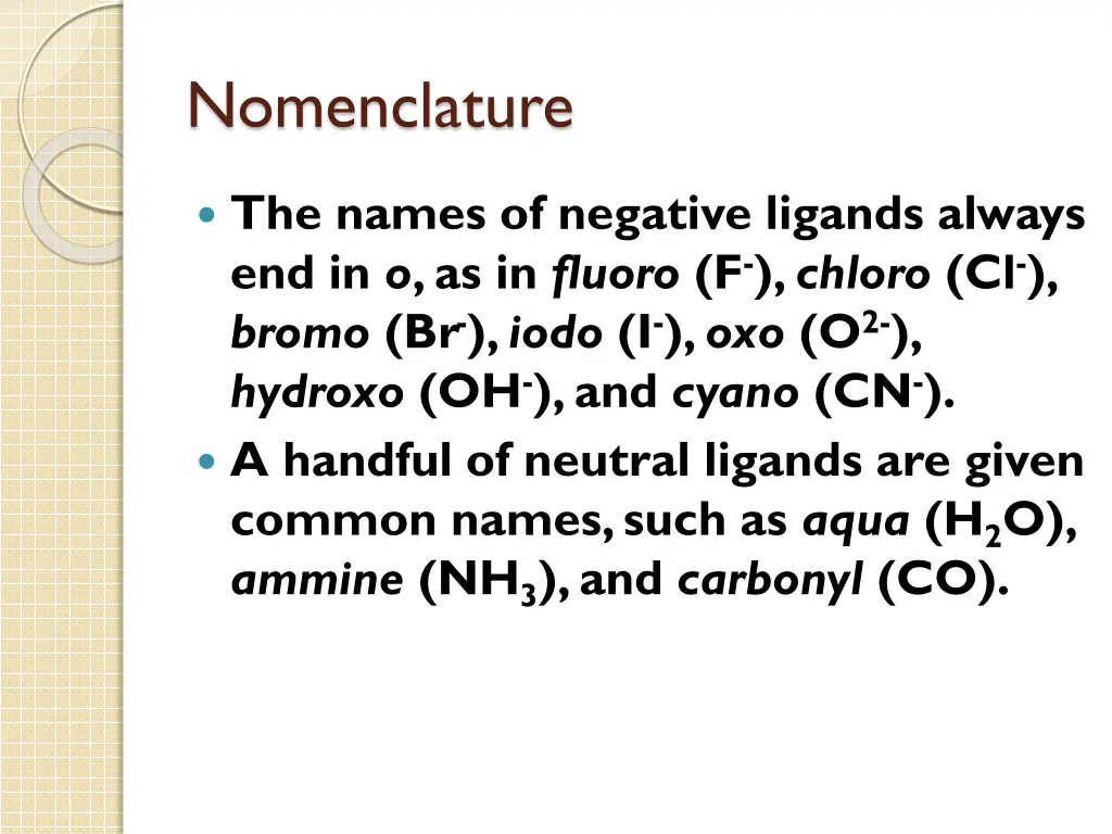 nomenclature 1