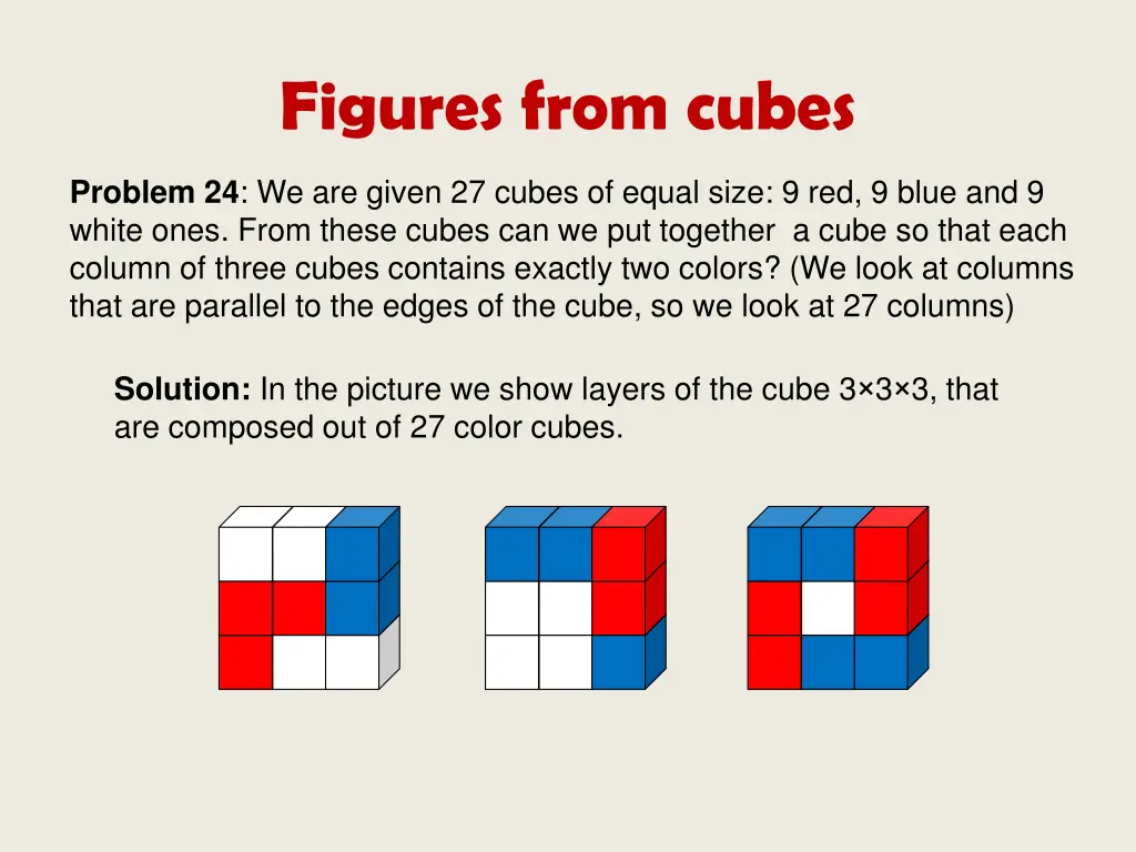 figures from cubes 1