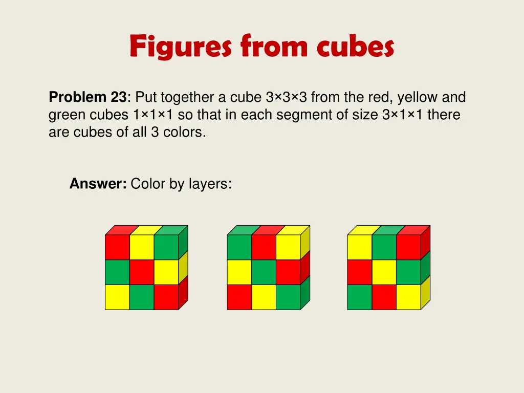 figures from cubes