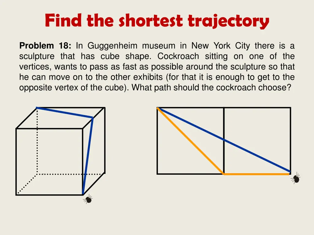 find the shortest trajectory