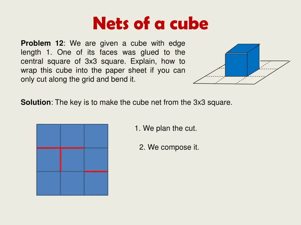 nets of a cube 7