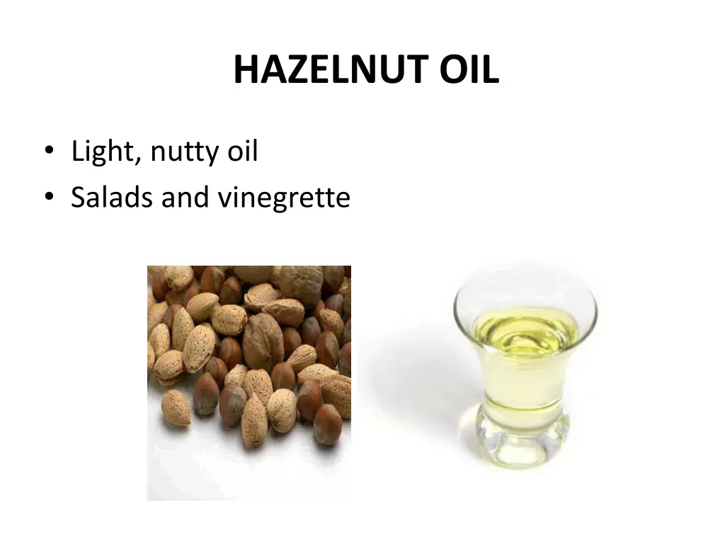 hazelnut oil