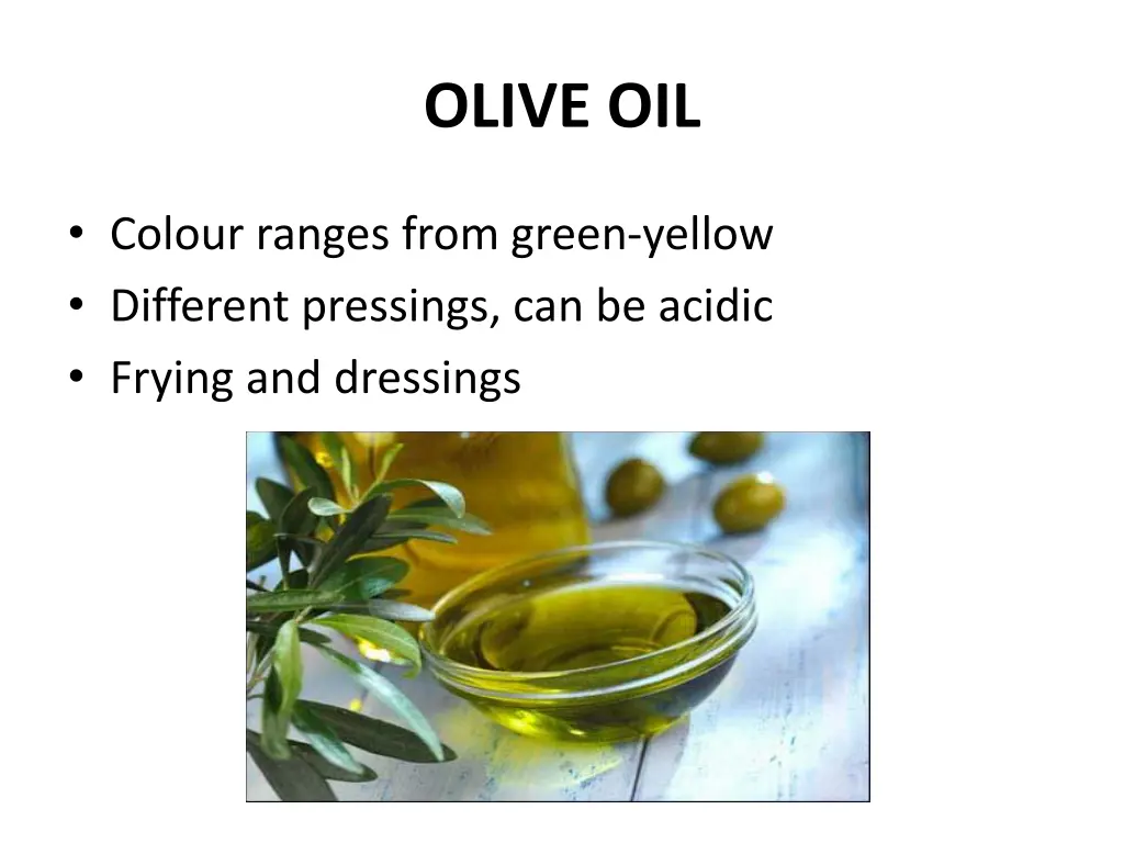 olive oil