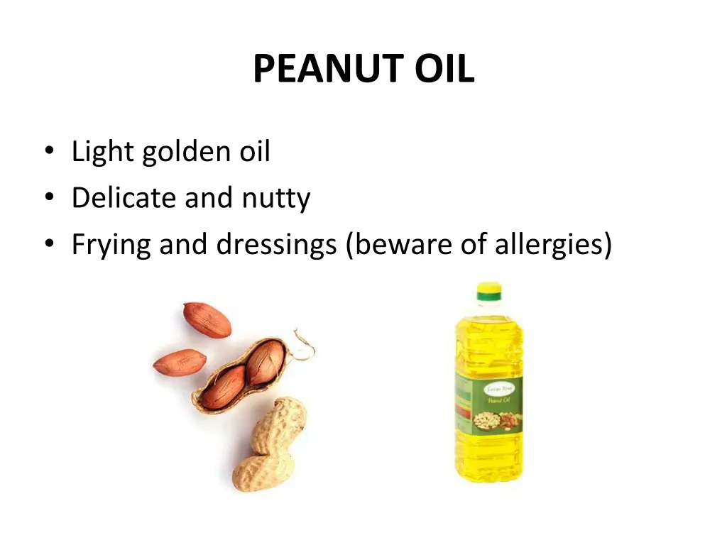 peanut oil