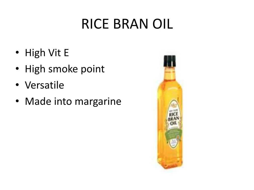 rice bran oil