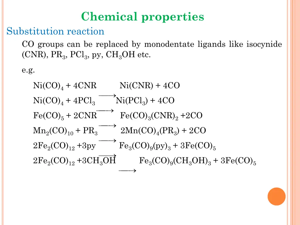 chemical properties