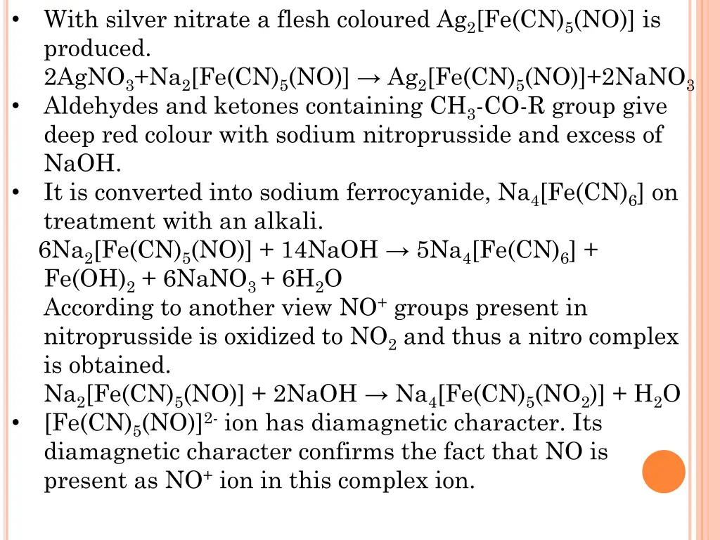 with silver nitrate a flesh coloured