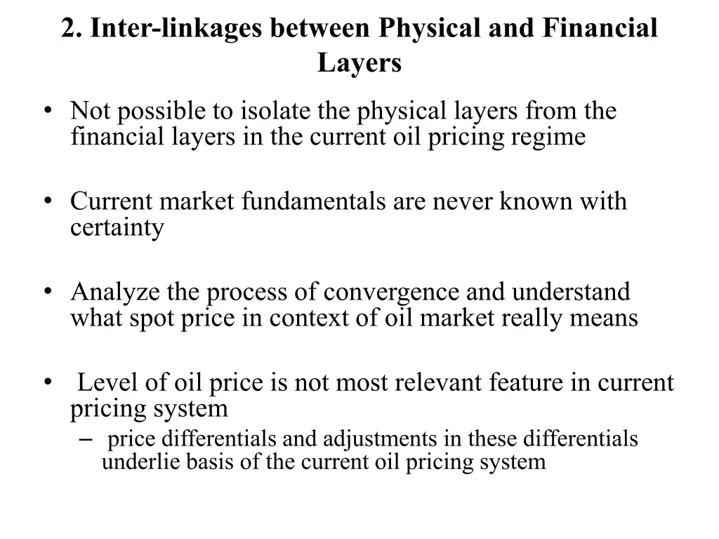 2 inter linkages between physical and financial