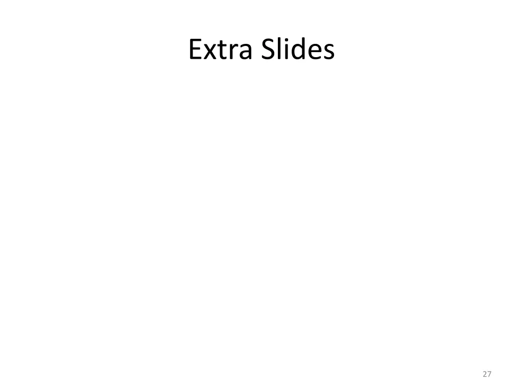 extra slides