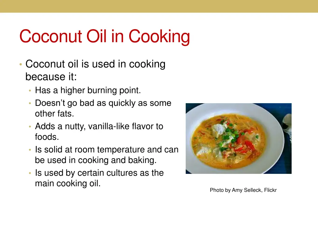 coconut oil in cooking