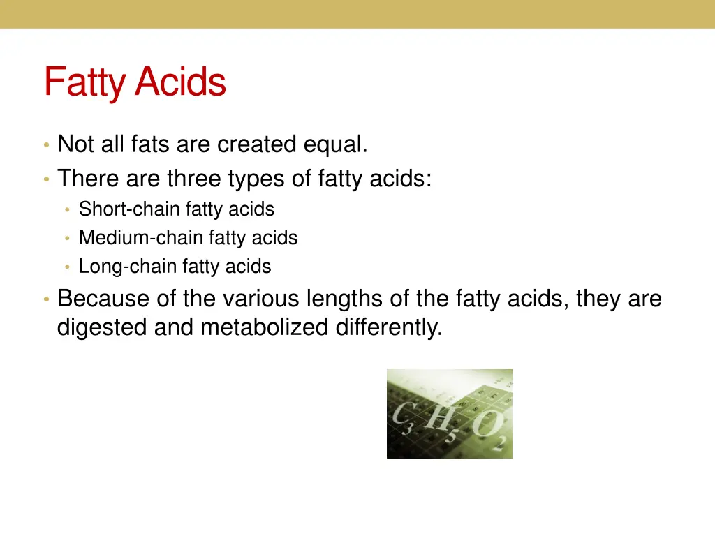 fatty acids