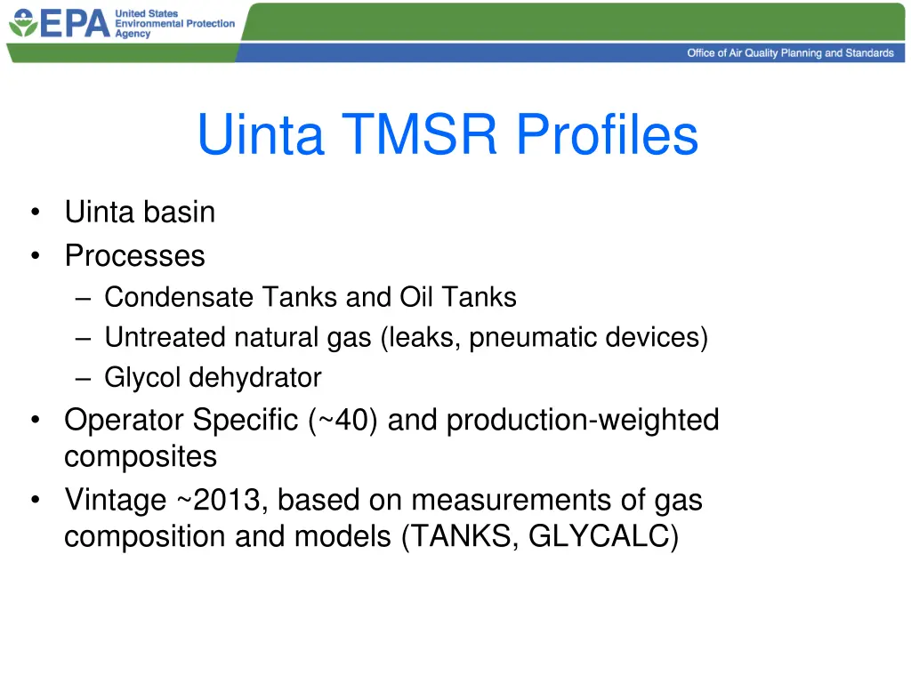 uinta tmsr profiles