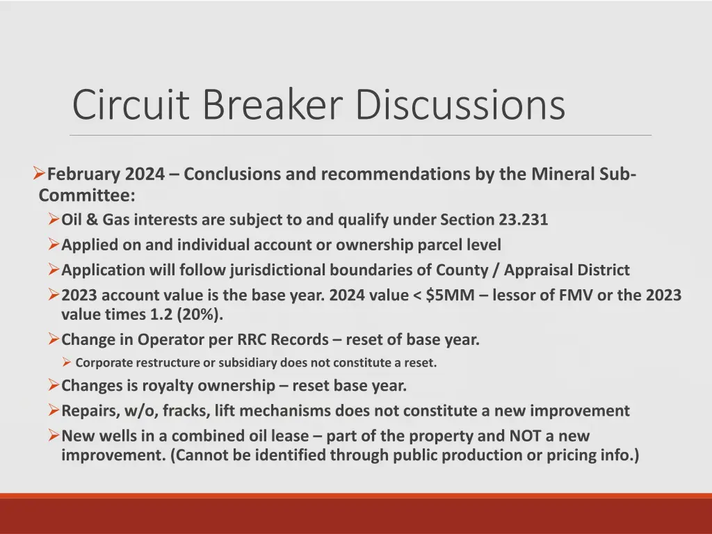 circuit breaker discussions 1