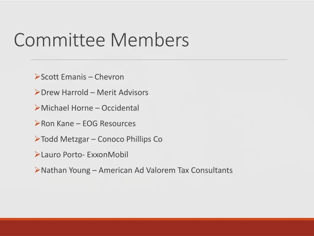 committee members