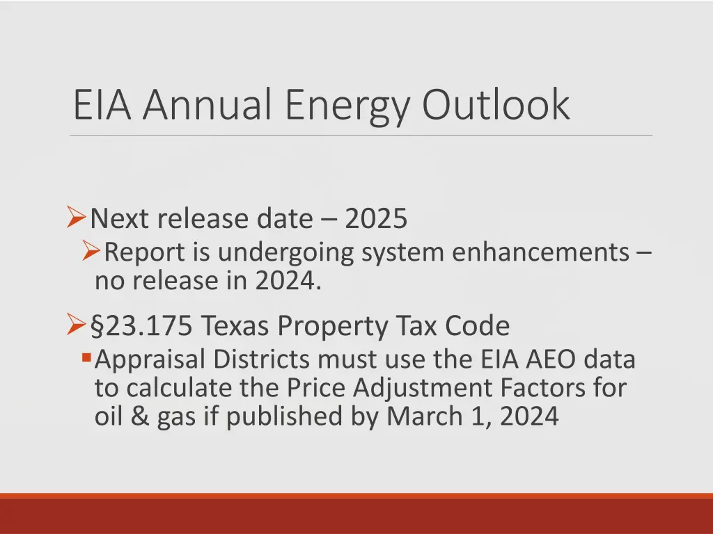 eia annual energy outlook