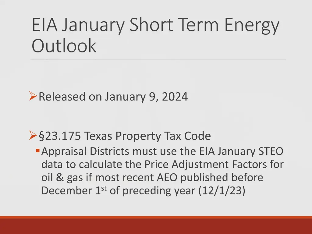 eia january short term energy outlook