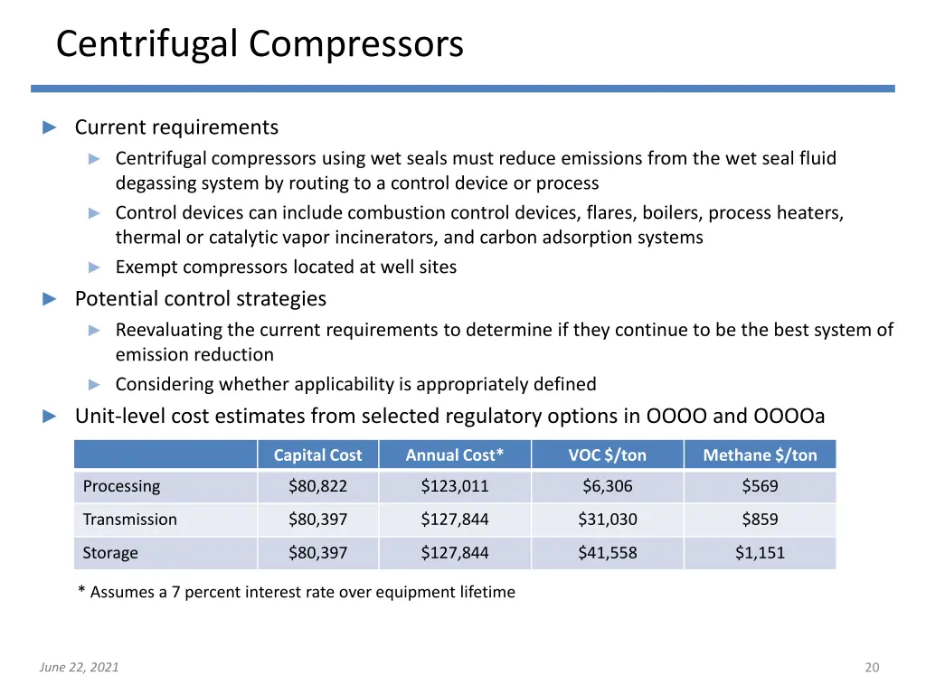 centrifugal compressors