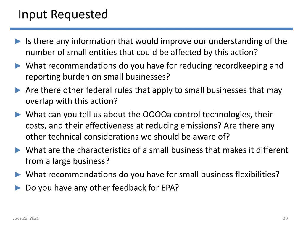 input requested