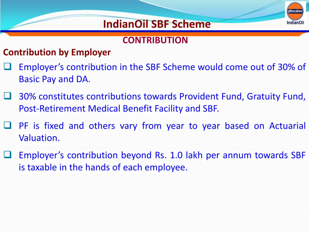 indianoil sbf scheme 1