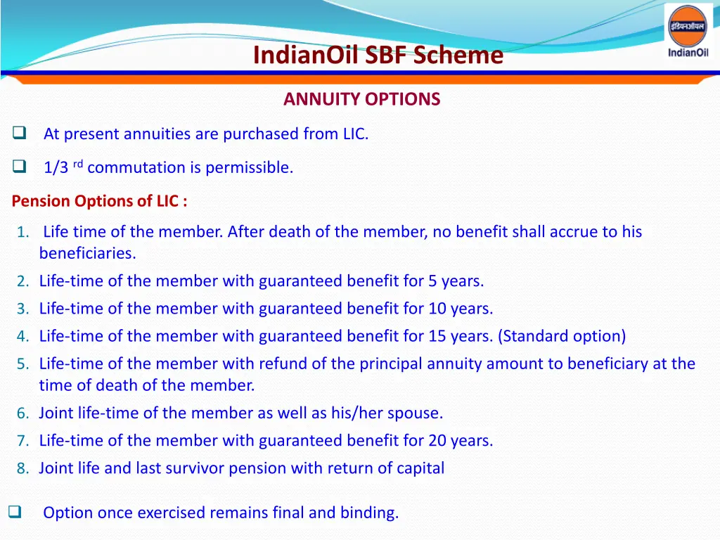 indianoil sbf scheme 4