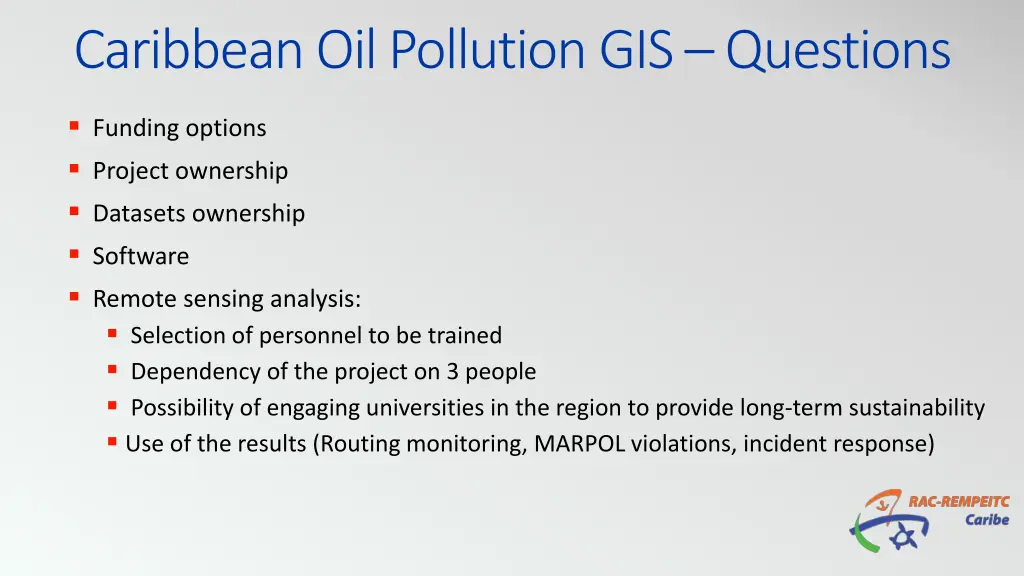 caribbean oil pollution gis questions 2