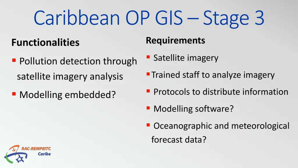 caribbean op gis stage 3