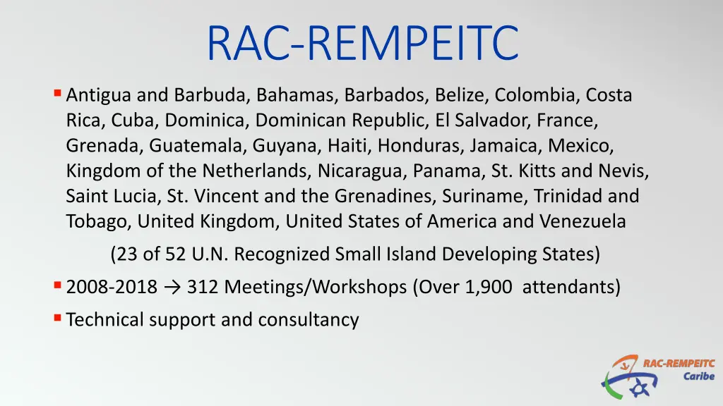 rac rempeitc antigua and barbuda bahamas barbados