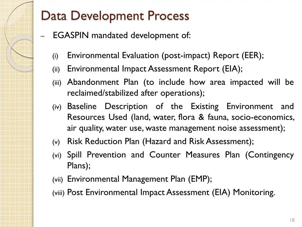 data development process